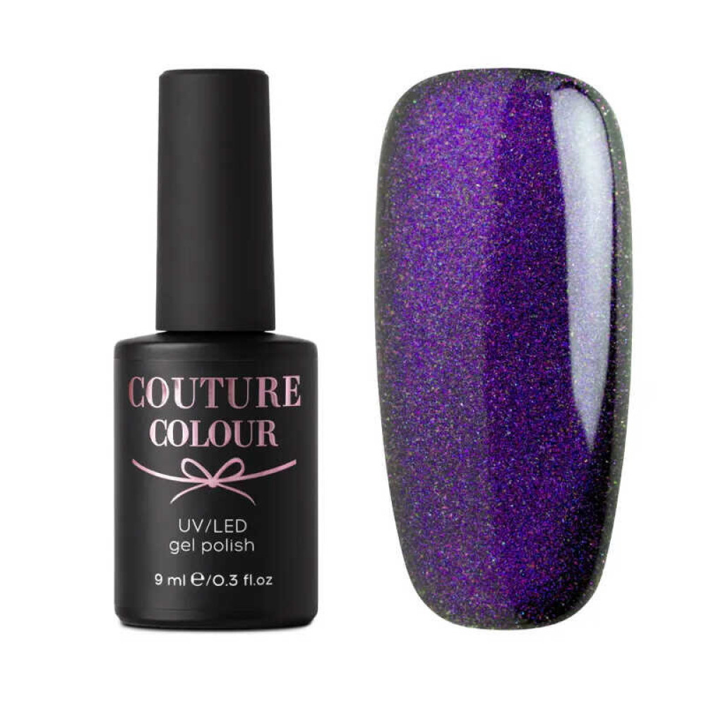 Гель-лак Couture Colour Galaxy Touch Cat Eye GT 06 фіолетово-рожевий відблиск. 9 мл