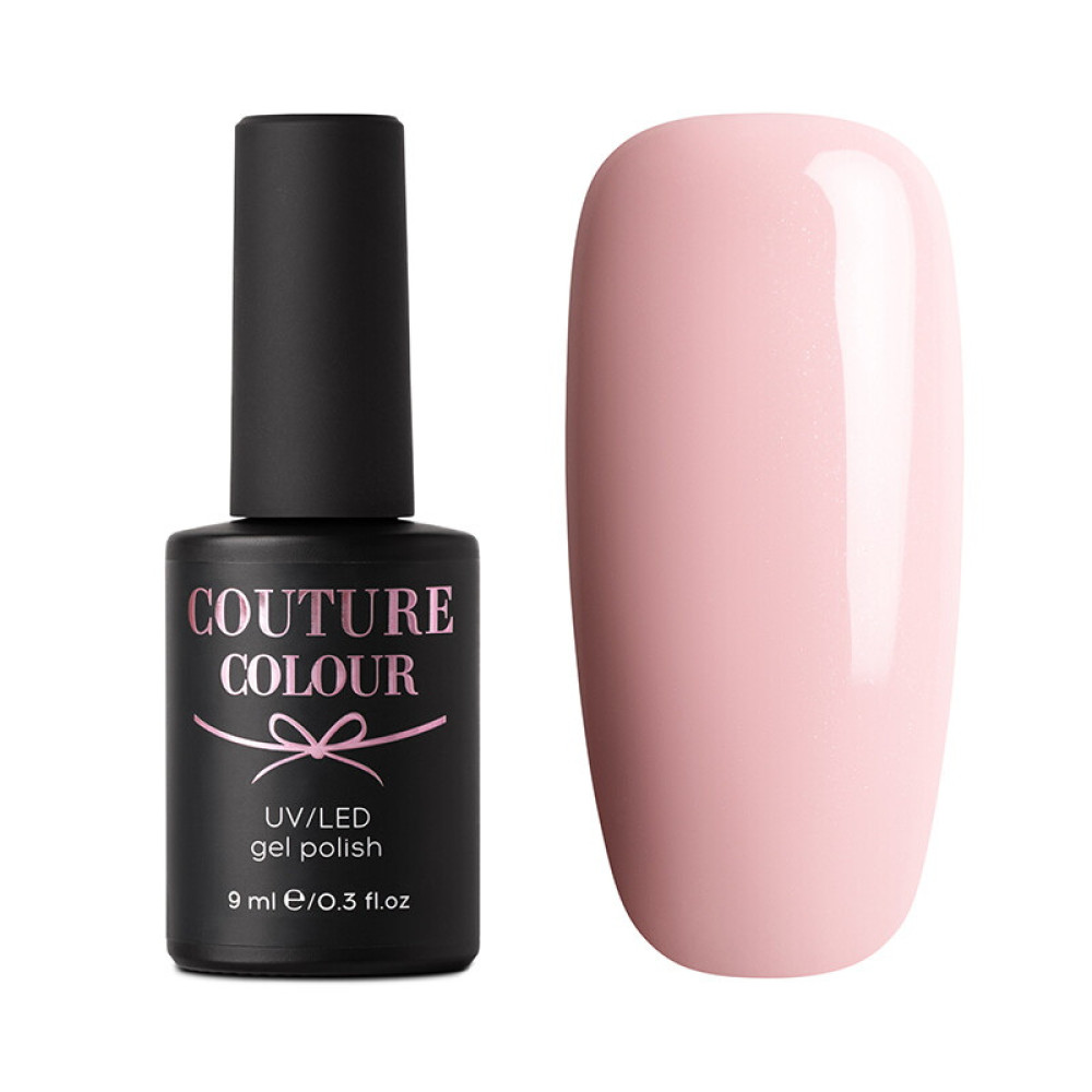 Гель-лак Couture Colour Soft Nude 07 ніжно-рожевий з перламутром. 9 мл