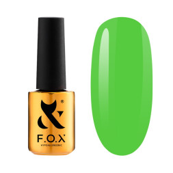 Гель-лак F.O.X Spectrum Gel Vinyl 138 Lavish Lime яркий салатово-зеленый. 7 мл
