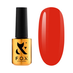 Гель-лак F.O.X Spectrum Gel Vinyl 140 Fire Red красный огонь. 7 мл