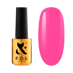 Гель-лак F.O.X Spectrum Gel Vinyl 144 Killer Pink яркий насыщенно-розовый. 7 мл