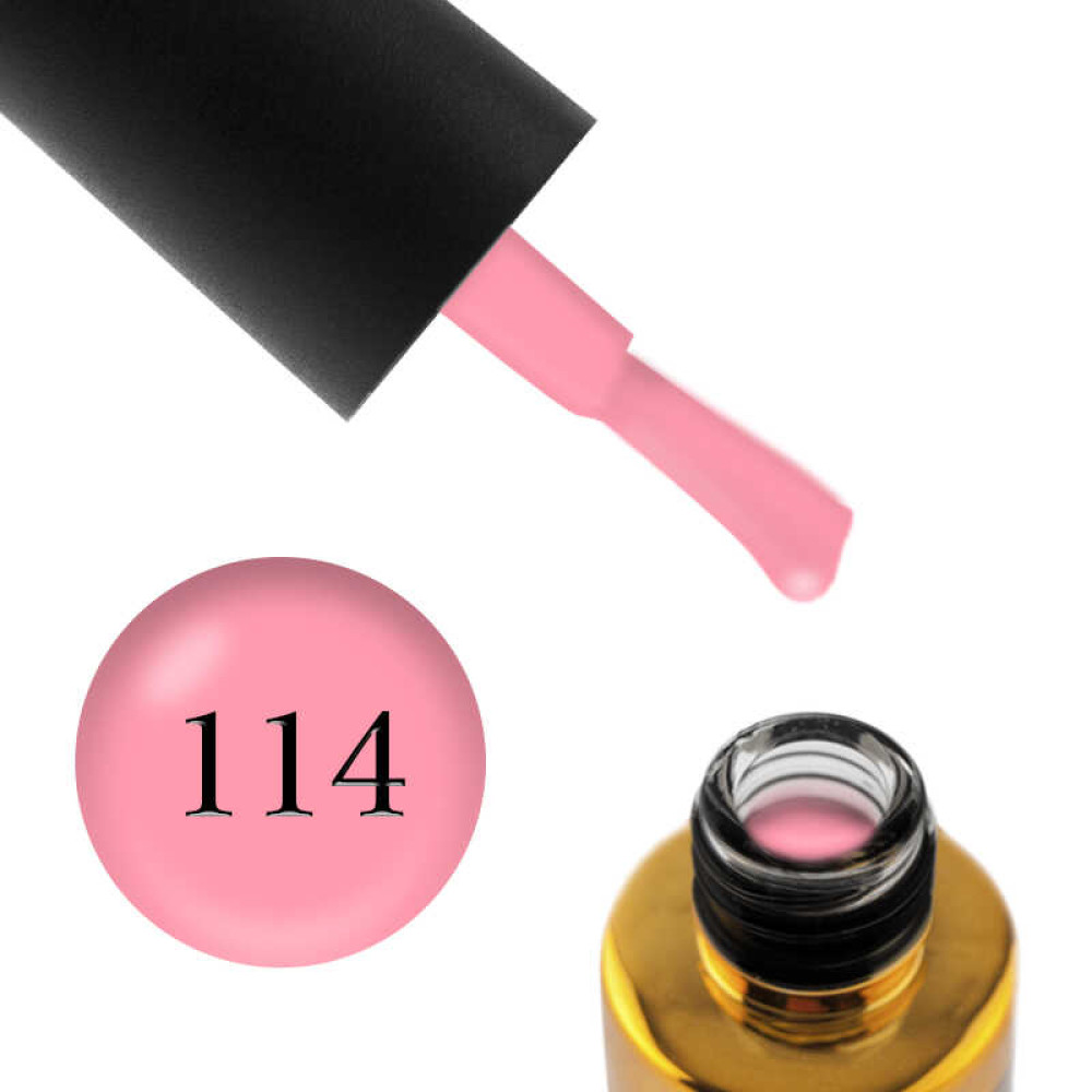 Гель-лак F.O.X Pigment 114 яскравий рожевий, 6 мл