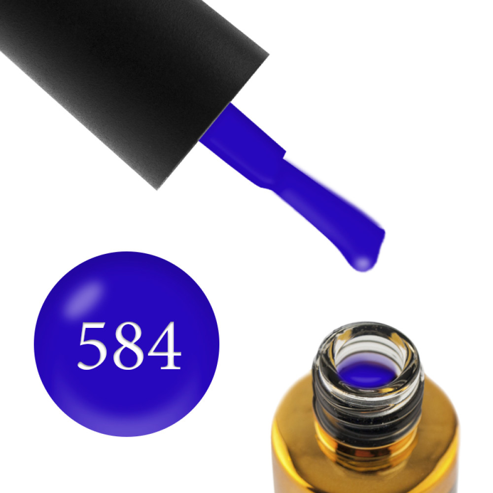 Гель-лак F.O.X Vitamins Vit K 584 васильково-синій, 6 мл