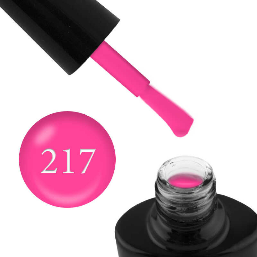 Гель-лак G.La color 217 рожевий неон, 10 мл