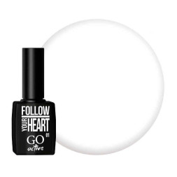 Гель-лак GO Active 001 Follow your heart белый. 10 мл