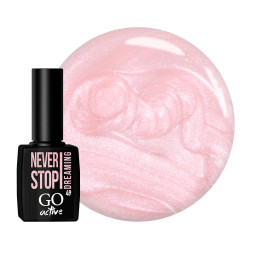 Гель-лак GO Active 049 Never Stop Dreaming дымчато-розовый. с перламутром. 10 мл