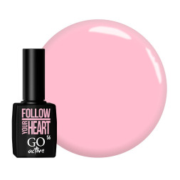 Гель-лак GO Active 056 Follow Your Heart теплый розовый. 10 мл