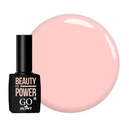 Гель-лак GO Active 058 Beauty is Power телесно-розовая пудра. 10 мл