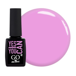 Гель-лак GO Active 082 Yes You Can сиренево-розовый. с перламутром. 10 мл