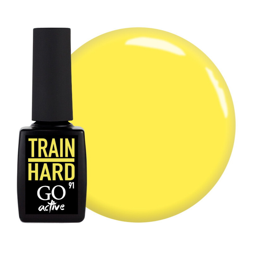 Гель-лак GO Active 091 Train Hard теплый желтый. 10 мл