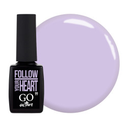 Гель-лак GO Active 099 Follow Your Heart нежно-сиреневый. 10 мл