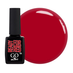 Гель-лак GO Active 104 Ready For Red клубнично-красный. 10 мл