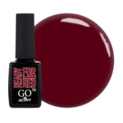Гель-лак GO Active 106 Ready For Red клубнично-малиновый. 10 мл