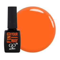 Гель-лак GO Active 135 Energy Find Your Way соковитий помаранчевий. 10 мл