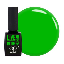 Гель-лак GO Active 136 Energy Live In The Moment соковитий салатовий. 10 мл