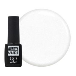 Гель-лак GO Active Always Sparkle 01 молочно-белый с шиммерами. 10 мл