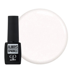 Гель-лак GO Active Always Sparkle 02 бело-розовый с шиммерами. 10 мл