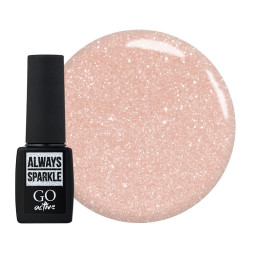 Гель-лак GO Active Always Sparkle 03 персиковый с шиммерами. 10 мл