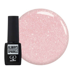 Гель-лак GO Active Always Sparkle 04 светло-розовый с шиммерами. 10 мл