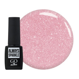 Гель-лак GO Active Always Sparkle 05 розовый с шиммерами. 10 мл