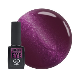 Гель-лак GO Active Dragon Eye 02 сливовий з бузково-рожевим відблиском. 10 мл
