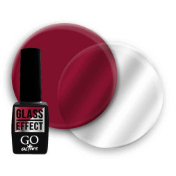 Гель-лак GO Active Glass Effect 01 бордовий. 10 мл