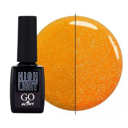 Гель-лак GO Active High Light 02 охристо-желтый. светоотражающий. 10 мл