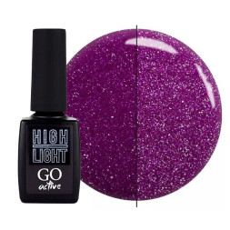 Гель-лак GO Active High Light 05 фиолетовый. светоотражающий. 10 мл