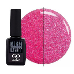 Гель-лак GO Active High Light 06 розовый. светоотражающий. 10 мл