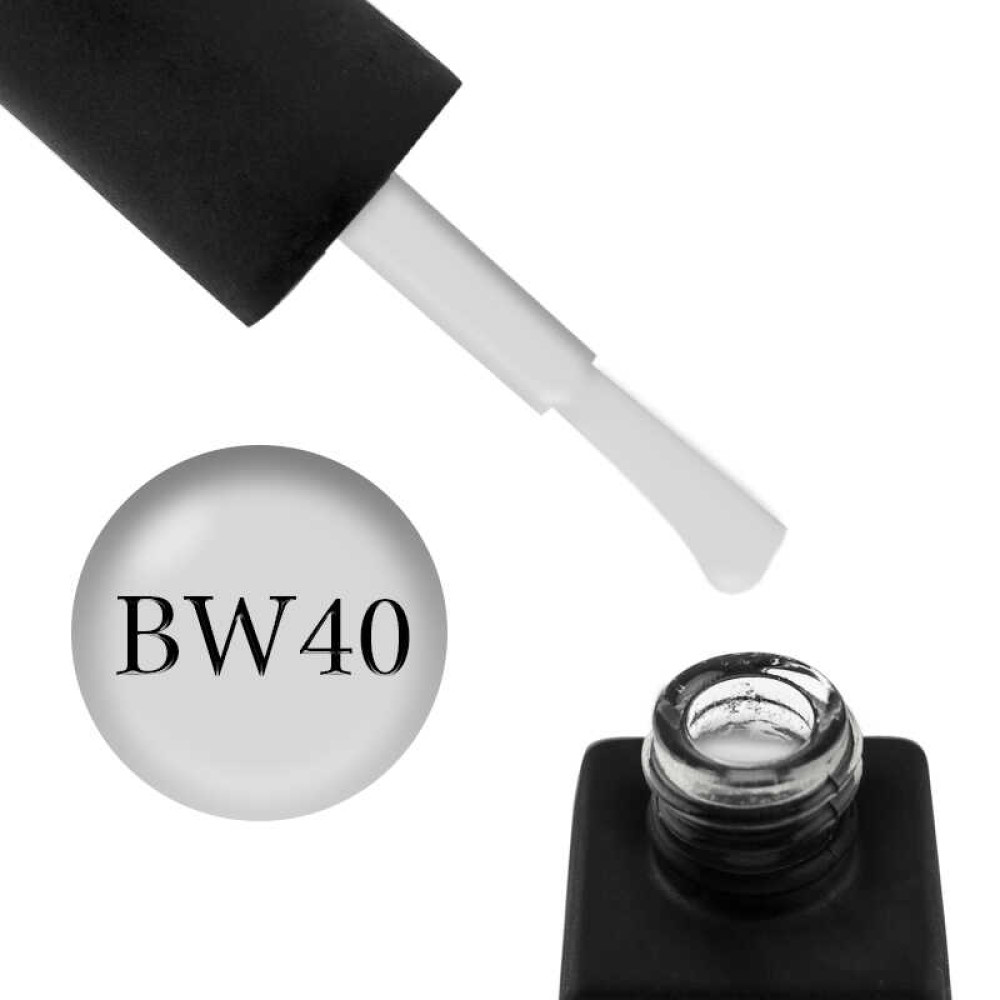 Гель-лак Kodi Professional Black & White BW 040 светло-серый. 12 мл