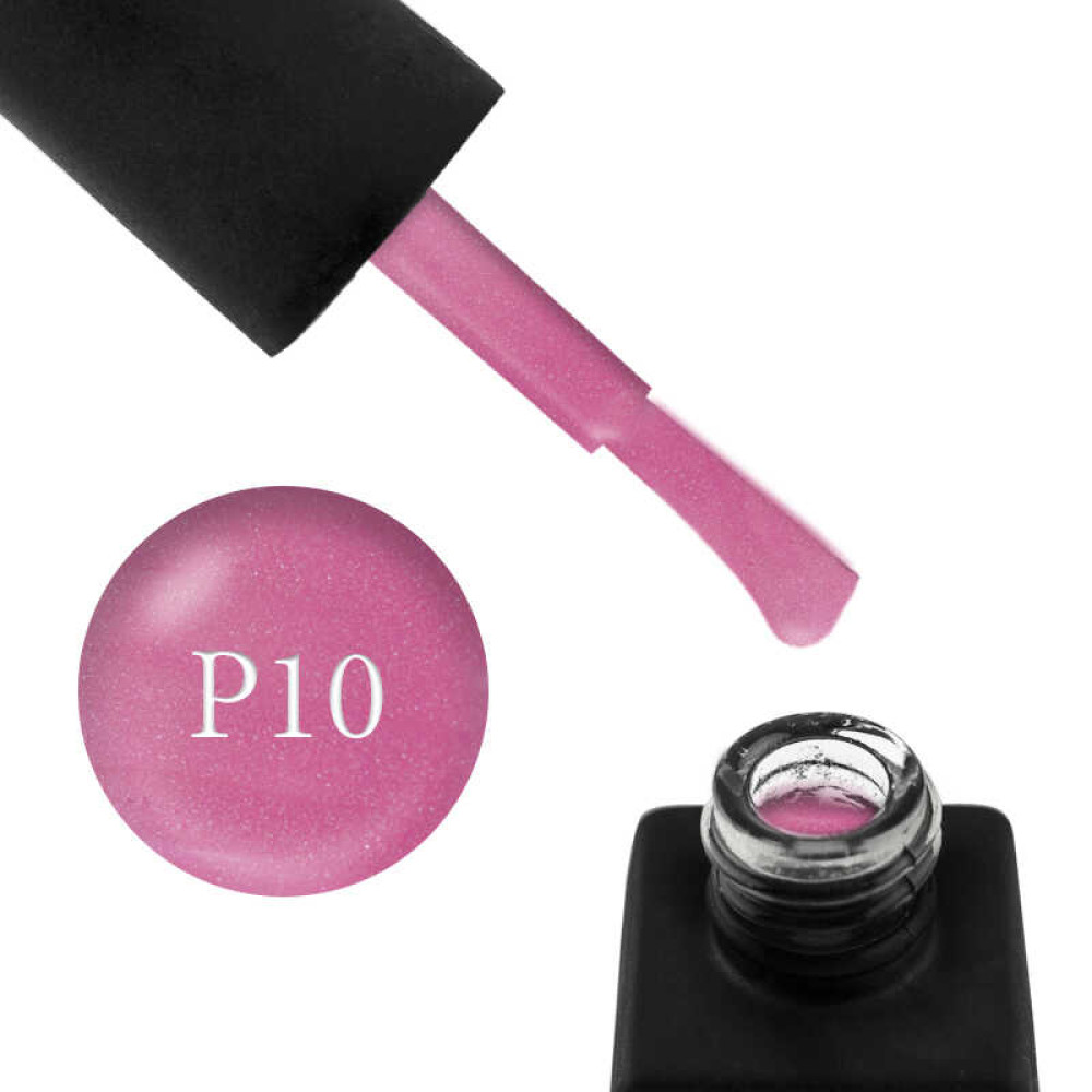 Гель-лак Kodi Professional Pink P 010 насичений рожевий з шимерами. 8 мл