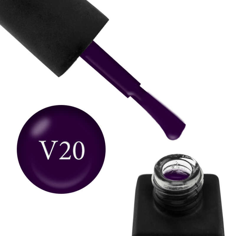 Гель-лак Kodi Professional Violet V 020 темний баклажан, 12 мл