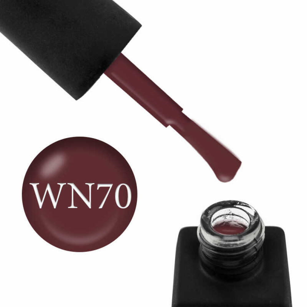 Гель-лак Kodi Professional Wine WN 070 червоно-коричневий, 12 мл