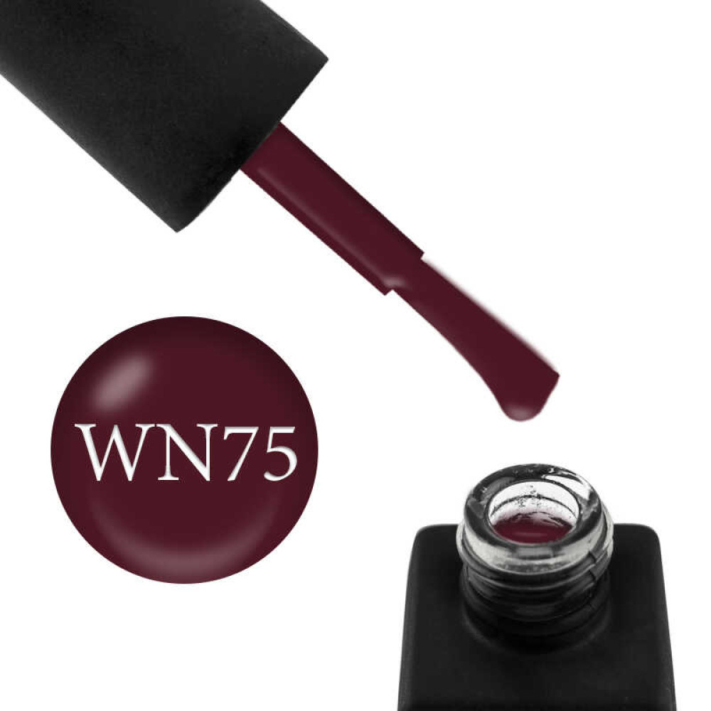 Гель-лак Kodi Professional Wine WN 075 темно-бордовый. 8 мл