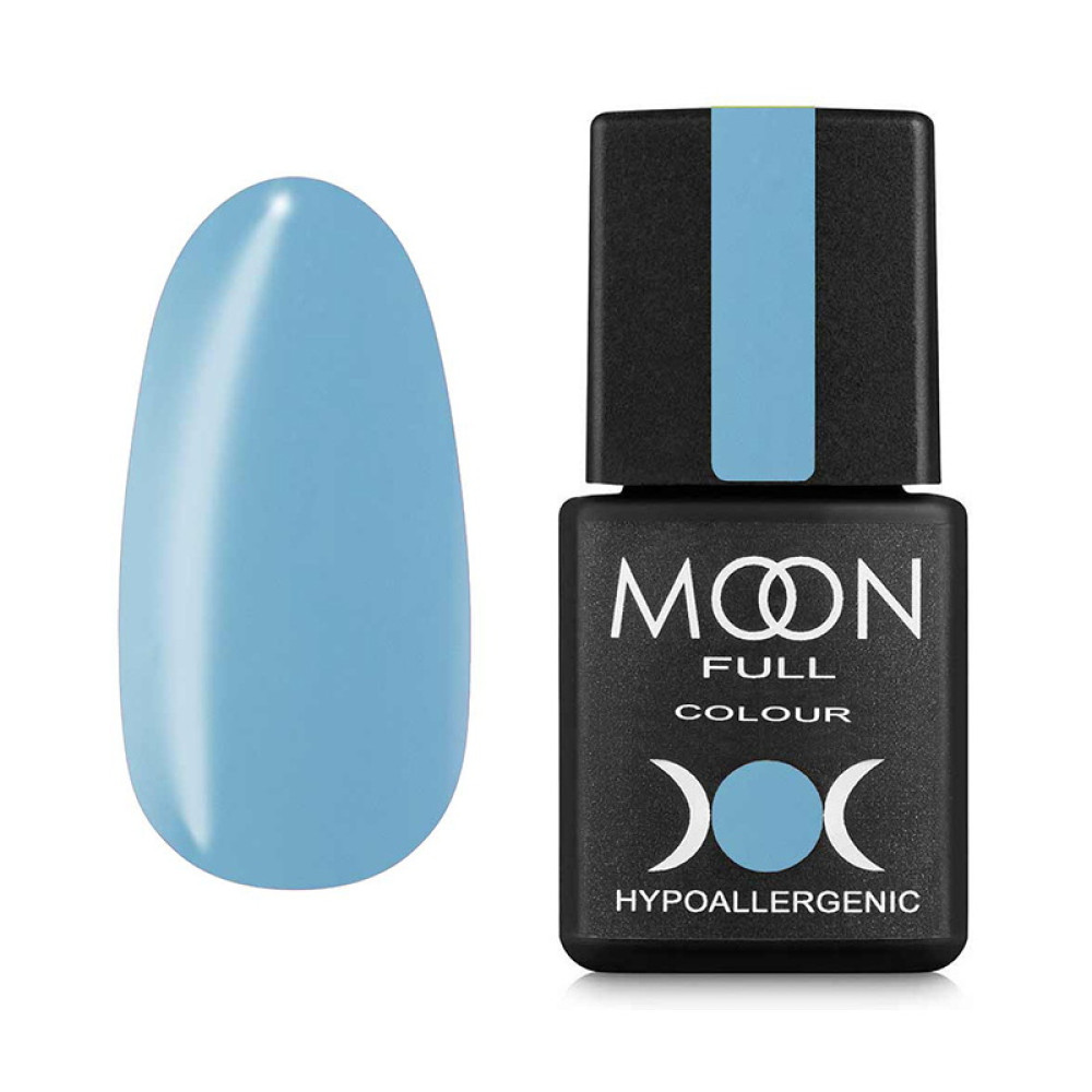 Гель-лак Moon Full Colour Summer 906 насыщенно-голубой. 8 мл