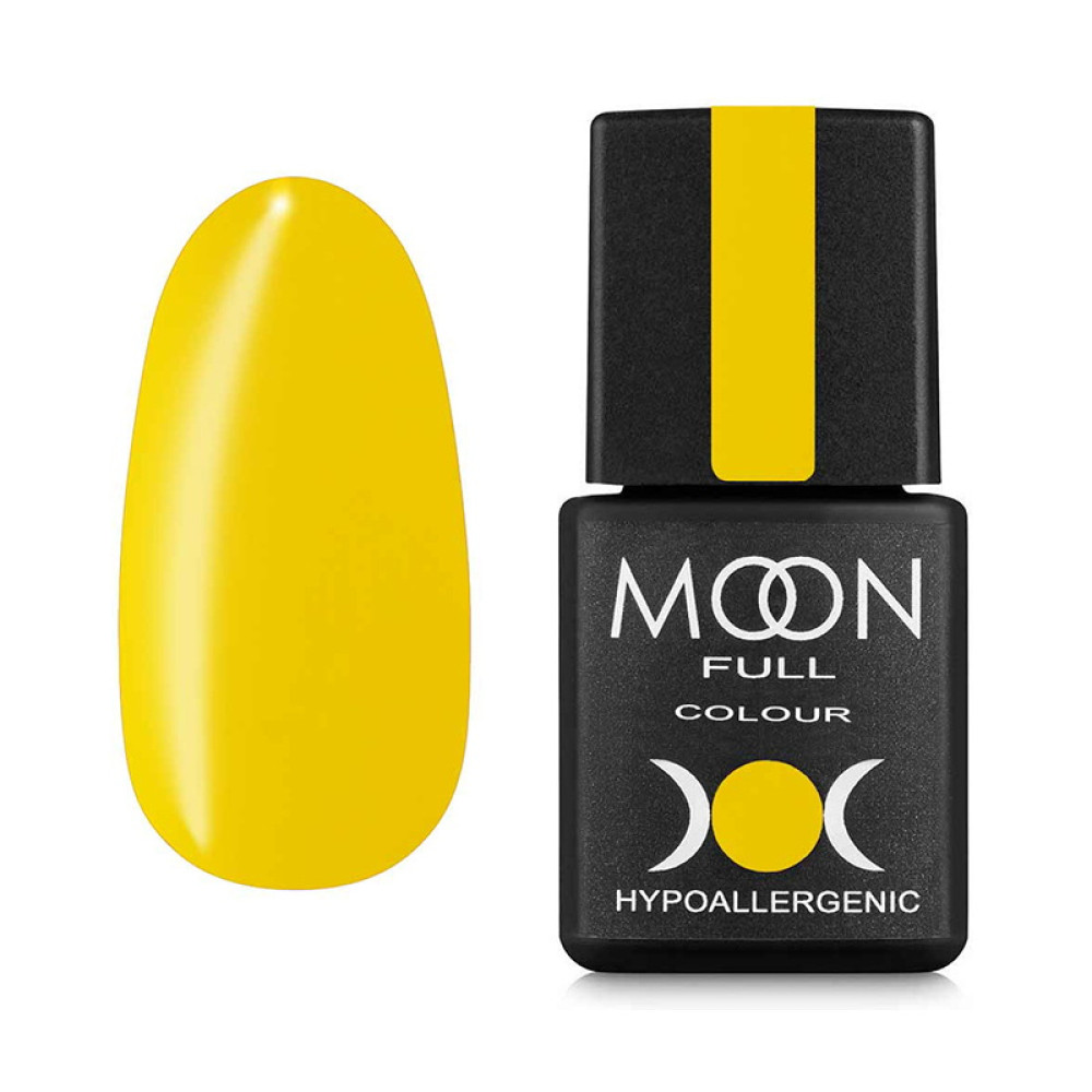 Гель-лак Moon Full Colour Summer 907 классический теплый желтый. 8 мл