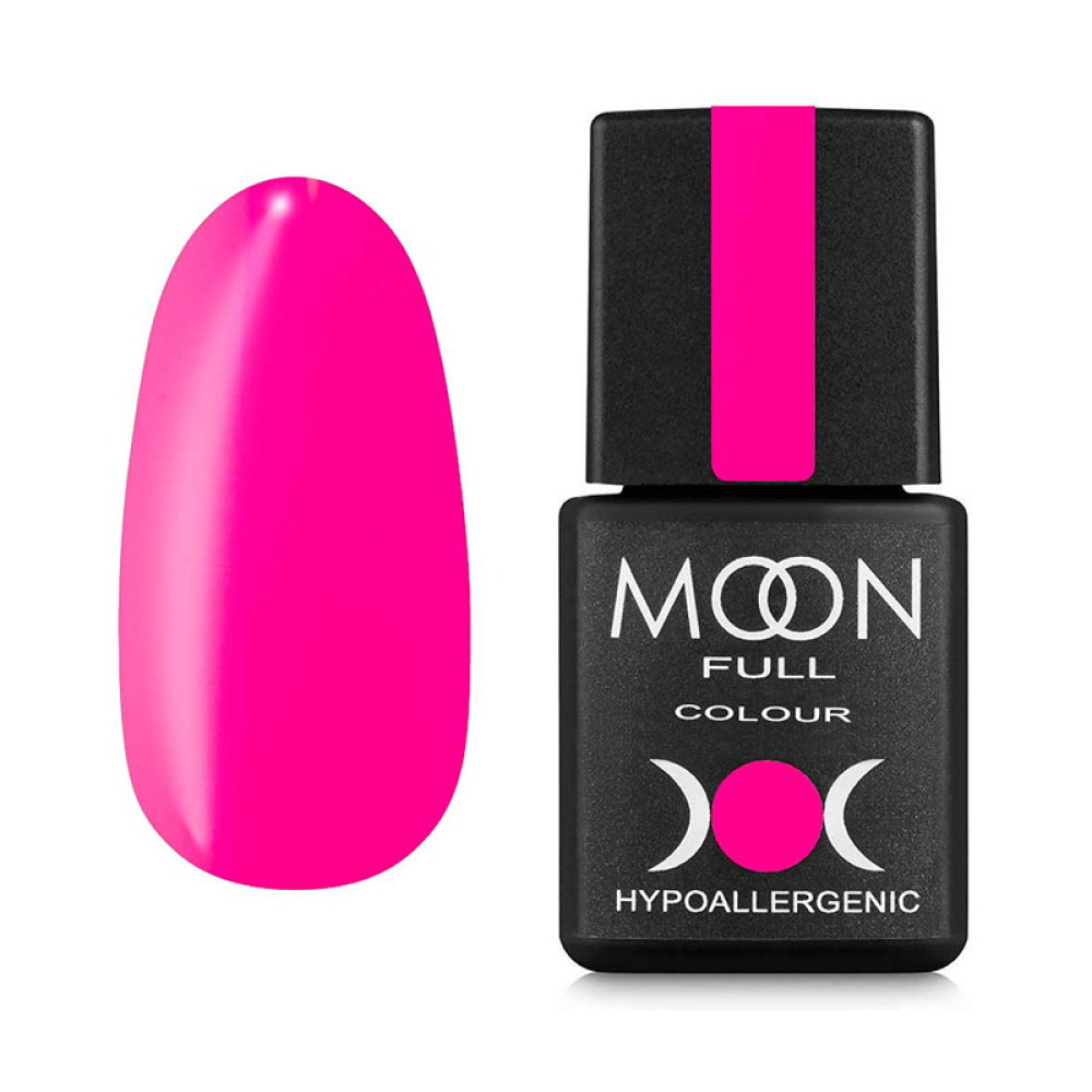 Гель-лак Moon Full Colour Summer 909 яркий насыщенно-розовый. 8 мл