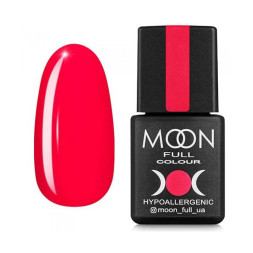 Гель-лак Moon Full Colour 126 яркий огненно-розовый. 8 мл