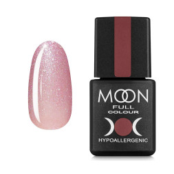 Гель-лак Moon Full Colour 308 приглушенный розовый с шиммером. 8 мл