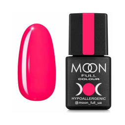 Гель-лак Moon Full Colour Neon 709 рожевий насичений. 8 мл