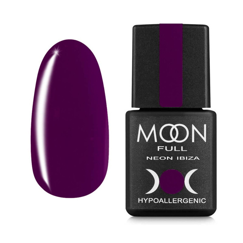 Гель-лак Moon Full Colour Neon Ibiza 720 насыщенный фиолетовый. 8 мл