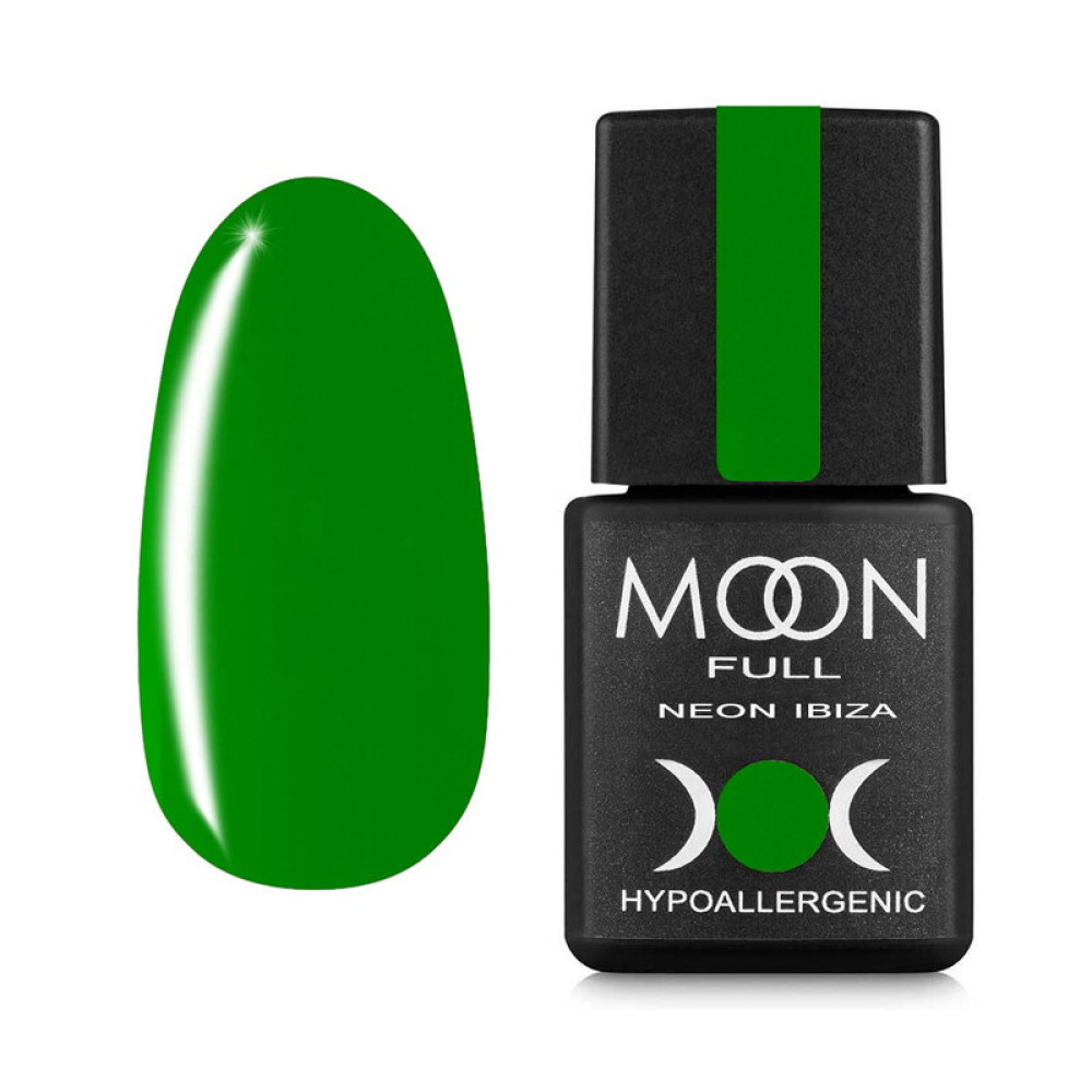 Гель-лак Moon Full Colour Neon Ibiza 721 травянисто-салатовый. 8 мл