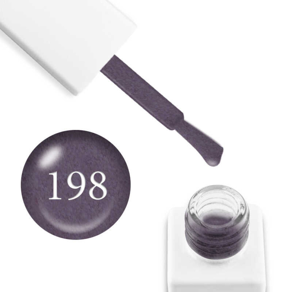 Гель-лак мармуровий Trendy Nails № 198 сіро-ліловий, з флоком, 8 мл