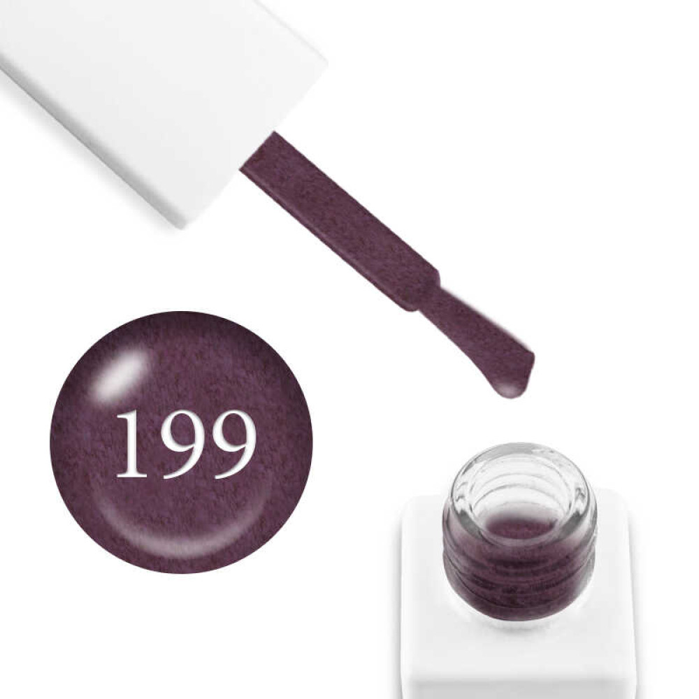 Гель-лак мармуровий Trendy Nails № 199 виноградний, з флоком, 8 мл