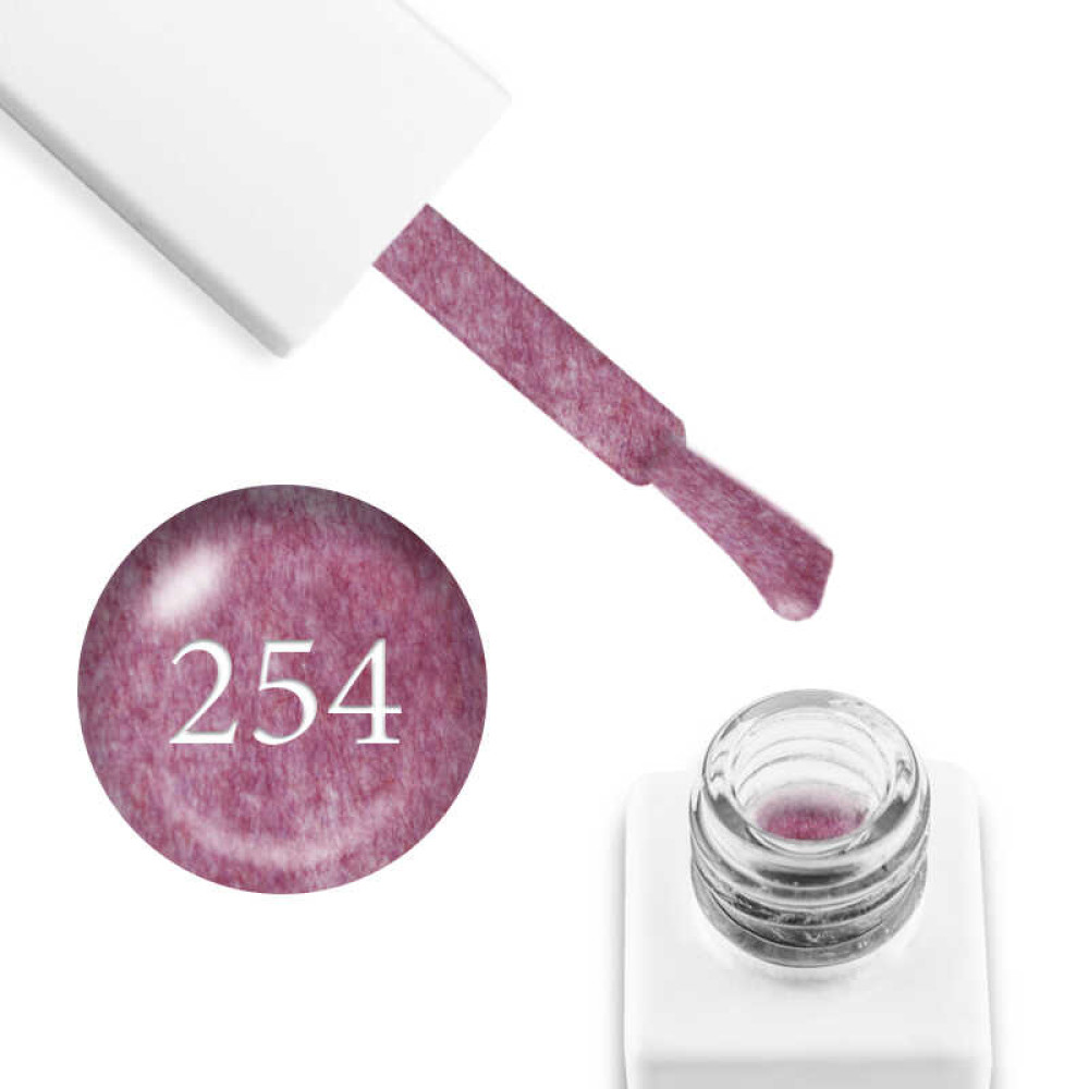 Гель-лак мраморный Trendy Nails № 254 ягодный смузи, с флоком, 8 мл