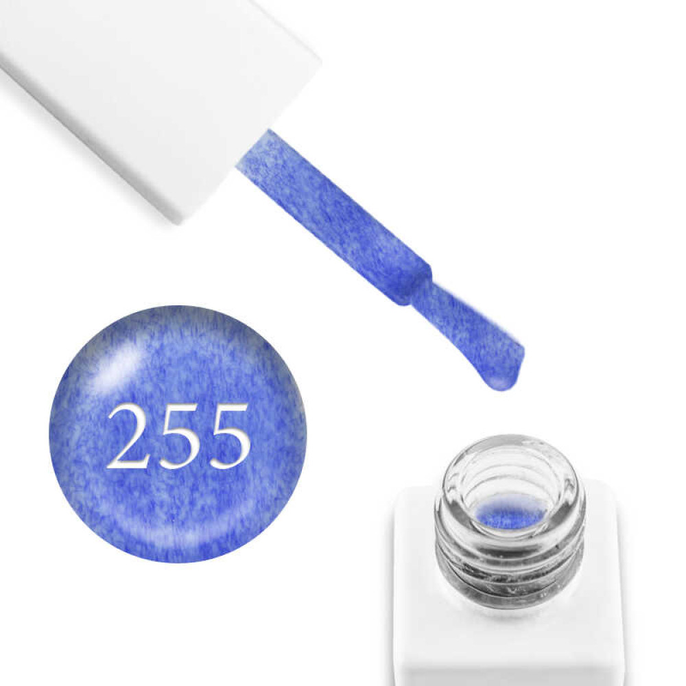 Гель-лак мраморный Trendy Nails № 255 небесно-синий, с флоком, 8 мл