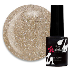 Гель-лак Nails Molekula 022 золоте мерехтіння. 6 мл