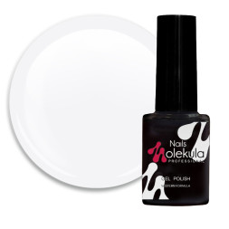 Гель-лак Nails Molekula 085 щільний білий. 6 мл