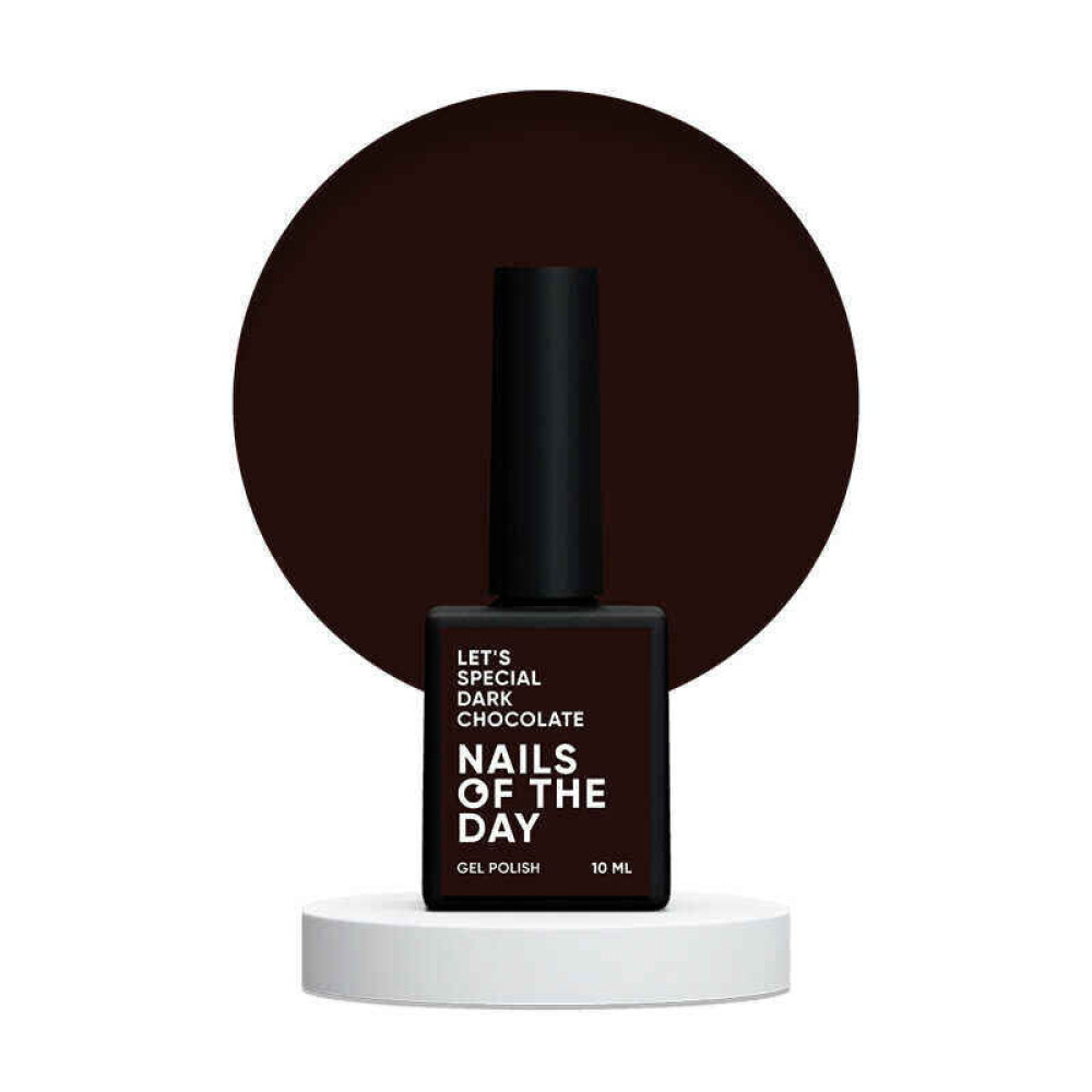 Гель-лак Nails Of The Day Lets Special Dark Chocolate темно-коричневий. 10 мл