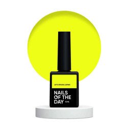 Гель-лак Nails Of The Day Lets Special Lemon особливий неоново-лимонний. 10 мл